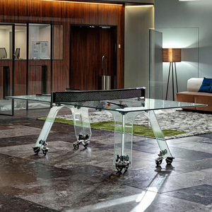 Mesa de billar de lujo de alta calidad para tenis de mesa, mesa de billar de lujo 3 en 1 con ping pong y 7 pies, 8 pies y 9 pies para oficina - Product Image 1