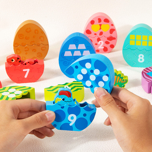 Jogos de Tabuleiro de Atividades de Viagem para Crianças em Idade Pré-Escolar, Meninos e Meninas, Brinquedos Divertidos de Classificação e Correspondência de Ovos de Dinossauro - Product Image 1