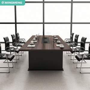 Nouveau modèle de mobilier de bureau en bois de luxe au design minimaliste Table de réunion convertible pour la salle de conférence Tables de conférence de style panneau - Product Image 4