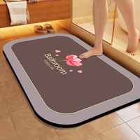 Tapis de bain en PVC transfrontalier en gros, absorbant l'eau, résistant à la saleté, antidérapant, durable, pour entrée, salle de bain et toilettes