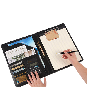 2019 Additional Compartment Design A4 PU <strong>Leather</strong> Portfolio <strong>Document</strong> File <strong>Folder</strong> - Product Image 1