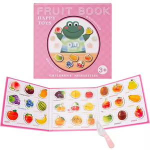 Jumon Magnetic Sticker <b>Book</b> Animal Cognition Learning Toys Montessori Preschool Cognitive Puzzle Quiet Busy <b>Book</b> Toy JBK-45 - Product Image 1