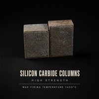 Colonne/Poteau en carbure de silicium réfractaire pour fours industriels, service de découpe, température maximale 1430°C