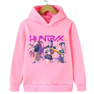 Sudadera con capucha con estampado de dibujos animados y forro polar cálido de Witch-hunting Team Witch <span class=keywords><strong>Anime</strong></span> para niños y niñas - Product Image 3
