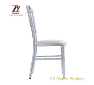 Personnalisé populaire prix bon marché métal blanc mariage à manger événements Napoléon chaises à vendre - Product Image 3