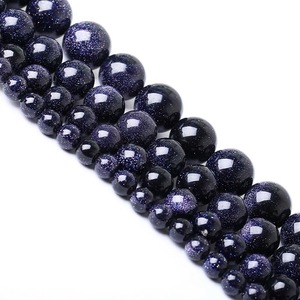 Cuentas sueltas de piedra arenisca azul, piedra natural redonda para hacer pulseras, 8mm, 15 pulgadas, suministros para hacer joyas DIY - Product Image 5