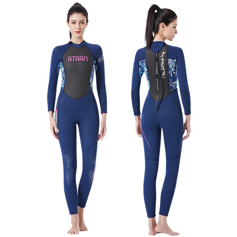 Лидер продаж на amazon, Женский гидрокостюм из неопреновой ткани 3 мм, гидрокостюм для плавания, костюм для серфинга и дайвинга