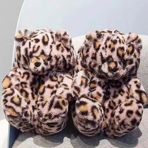 Pantoufles en peluche douces et moelleuses, pantoufles d'intérieur confortables à motif de dessin animé, vêtements de détente confortables - Product Image 5