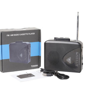 Retro Transparent Cassette <b>Player</b> Walkman, AM/FM Radio with <b>USB</b> MP3 Conversion & Built-in Speaker - Product Image 6