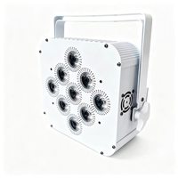 Projecteur LED plat RVBWA 9*18W à piles pour intérieur, compatible DMX sans fil, idéal pour l'éclairage de scène DJ