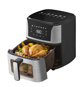 Nuovo stile Logo personalizzato finestra visiva <span class=keywords><strong>5</strong></span> <span class=keywords><strong>litri</strong></span> digitale <span class=keywords><strong>friggitrice</strong></span> ad aria con display a LED per uso domestico - Product Image 3