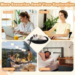 Ergonomic <b>Cat</b> Desk Bed <b>Perch</b> Clamp for Remote Workers Desktop Suspended <b>Cat's</b> Bed Nest - Product Image 6