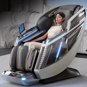 Factory 2026 Hot Sell 4D 3D <b>Zero</b> Gravity Dual Core Shiatsu Heating Massager Luxury Track Chair - Product Image 1