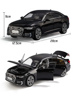 1:18 A6L alliage modèles voitures moulé sous pression jouet avec son léger retirer 6 portes modèle de voiture ouvert pour garçons Festival cadeaux