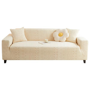 Funda de sofá antiarañazos bohemio AllInclusive, ajuste Universal, patrón geométrico, uso en cuatro estaciones - Product Image 4