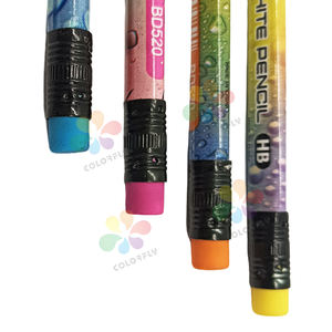 Ensembles de crayons HB aiguisés en bois au design tendance en vrac Vente en gros de crayons d'école personnalisés de haute qualité avec oreillette pour étudiants - Product Image 4