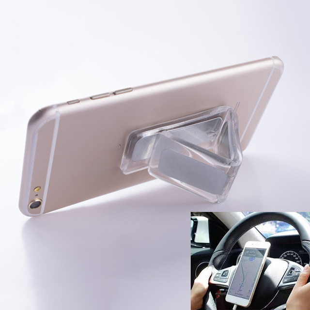 Trending Transparent Foldable Self-adhesive Super Viscosity Rubber Nano Gel Magical Sticky Pads Car Driving Mobile Phone Holder