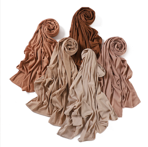 Hiyab en coton avec imprimé personnalisé pour femmes musulmanes, foulard pour femme de marque en grande taille, vêtements pour femmes - Product Image 5