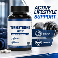 Service de Marque Blanche : Capsules de Turkesterone Pure 500mg pour la Puissance et la Croissance Musculaire des Hommes Adultes, Certifiées GMP, Végétaliennes, Faible Teneur en Matières Grasses