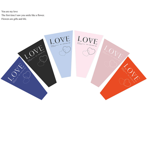 50 unids/lote <span class=keywords><strong>amor</strong></span> bolsa de flores de plástico celofán transparente solo flor fresca papel de regalo Floral - Product Image 4