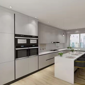 Armarios de cocina grandes de madera maciza personalizados con <span class=keywords><strong>Isla</strong></span> para armario de cocina armarios de cocina de lujo de <span class=keywords><strong>buena</strong></span> calidad hechos de madera maciza - Product Image 3