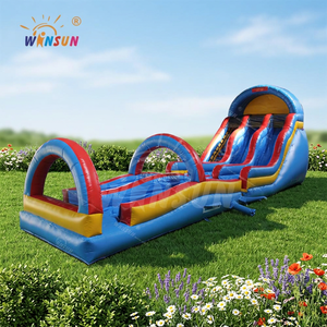 Tobogán acuático inflable WINSUN Crocodile con certificación CE, material de PVC ignífugo sin plomo, profesional para parques acuáticos. - Product Image 1