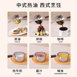 Stainless Steel Oil Pouring Pan Round Non Stick Easy Clean Frying Spoon - Product Image 4