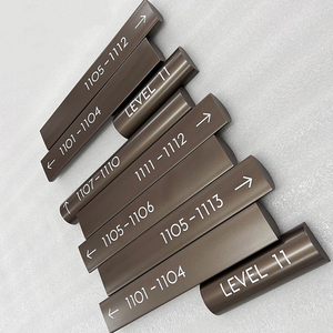 Wall Mounted Semi Cylinder Engraved Hotel Indoor <strong>Way</strong> finding Signage Engraved 3D Acrylic <strong>Signs</strong> Hot selling - Product Image 1