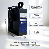 Аккумулятор Herewin 320 Вт·ч/кг полутвердотельный для БПЛА, 14S 51.8В 22000 мА·ч, с увеличенным временем полета, от поставщика из Китая