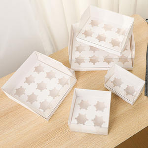 Caja para pasteles al por mayor cajas transparentes para hornear cajas para cupcakes 12 agujeros - Product Image 4