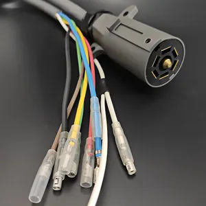 Nuevo diseño de servicio pesado 7 forma remolque macho Cable de remolque de Cable para Motor a casa