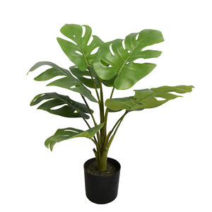 Pianta Artificiale Realistica di Monstera Verde in Vaso, Stile Ins, per Decorazione Interna del Soggiorno e Oggetto di Scena per Fotografia - Product Image 5