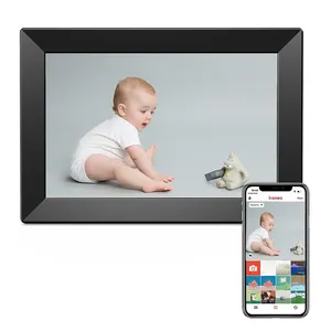 Smart cloud car digital photo frames wood digital electronic picture frame
