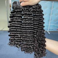 Extensions de cheveux humains vierges non-Remy, ondulés profonds, double trame, bruts birmans, plus épais, cuticules alignées - Cheveux de luxe