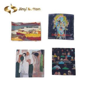 Jinyi logo thương hiệu tùy chỉnh cá nhân dệt vải cotton nhãn hàng may mặc Jacquard satin dệt tag quần áo dệt nhãn - Product Image 3