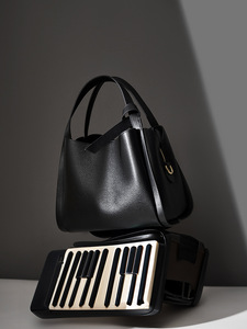 Bolso de Mano de Cuero Auténtico de Primera Calidad para Mujer, Bolso de Hombro de Diseño de Lujo, Bolso de Moda con Solapa de Color Sólido - Product Image 4