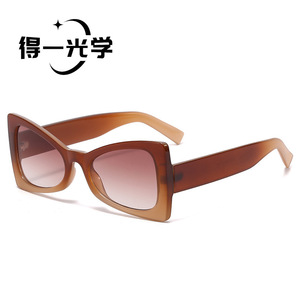 Cat Eye <b>Sunglasses</b> Black PC Frame UV400 Protection Unisex - Product Image 3