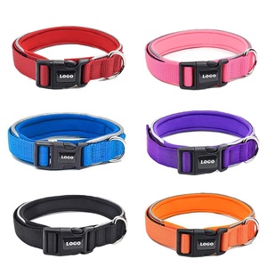 OEM personalizado de alta resistencia reflectante suave de neopreno acolchado ajustable fabricante del Reino Unido fuerte Nylon perro Collar de plomo para perros grandes - Product Image 2