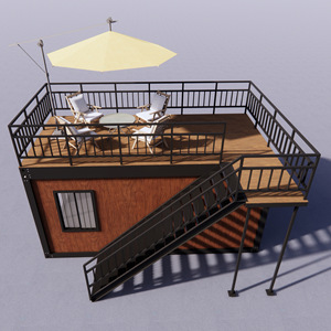 Mobil-home de voyage en acier à structure modulaire pour 4 à 6 personnes avec lit, idéal pour les centres de villégiature en extérieur - Product Image 3