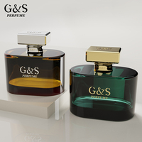 Flacons de parfum en verre transparent de luxe en gros 30ml/50ml/100ml avec pulvérisateur à pompe personnalisé couleur sérigraphiée pour parfum et eau de Cologne vides