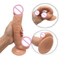 Dildo de 8.66 Pulgadas, Súper Suave, Artificial, Realista, con Forma de Pene de Caballo