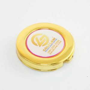 Wholesale Foldable Metal Crafts Factory Price Antiskid Souvenir Handbag Hook for Table Round Folding Purse Hook Glass Bag Hanger