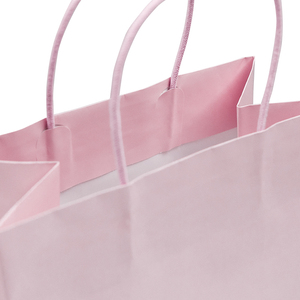 Bán buôn tùy chỉnh in túi giấy sang trọng màu hồng Kraft Túi Quà Tặng Giấy túi cá nhân với logo riêng của bạn - Product Image 2