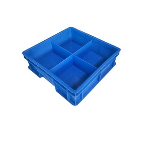 Multi Compartment Plastic Storage Box Rectangular PP Blue Parts Organizer Turnover Classification Toolbox Eco Friendly Office - Product Image 2