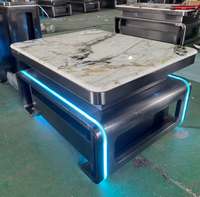 Table basse moderne de haute qualité, résistante à l'usure et durable, lumineuse, pour discothèques, KTV et bars