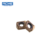 Plaquettes de fraisage en carbure BL0603R-M à faible force de coupe, revêtement PVD/CVD disponible pour l'acier, l'acier inoxydable, la fonte et les alliages de titane