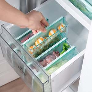 <b>Refrigerator</b> Food Storage <b>Containers</b> Rectangle Clip On Lid Airtight For Fruits Vegetables Meat Kitchen Use - Product Image 1