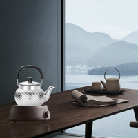 Bouilloire à eau chaude en gros pour le Moyen-Orient, pot à eau en métal, bouilloire à thé martelée, théière en acier inoxydable