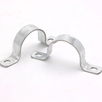 Collier de serrage en U robuste à double tube en acier inoxydable 304 finition zinc