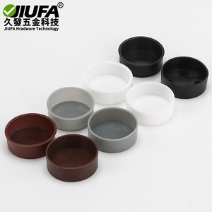 Bouchon rond en plastique étanche Jiufa pour trous de charnière, couvercle d'étanchéité pour porte de placard ou armoire, 35 mm - Product Image 2